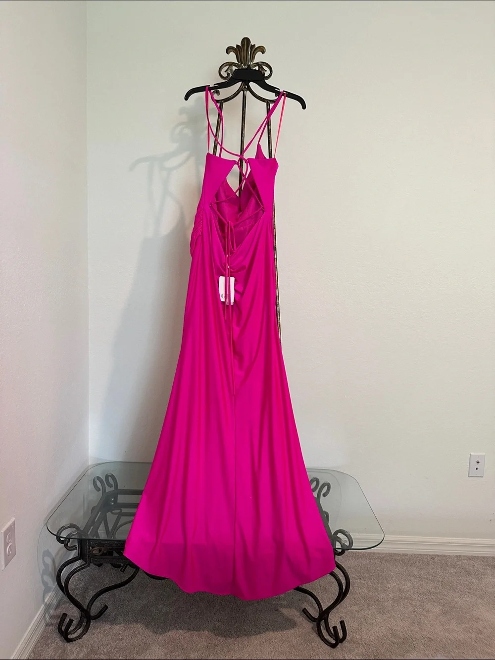 GB girls Fuchsia Spaghetti-Strap Maxi Dress